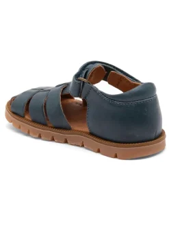 bisgaard Sandalen·Halbsandalen^Leder-Halbsandalen in Dunkelblau