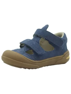 Leder-Halbsandalen in Dunkelblau>lamino Best