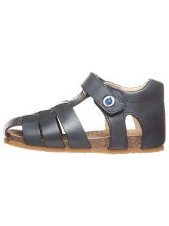 Naturino Sandalen^Leder-Halbsandalen in Dunkelblau