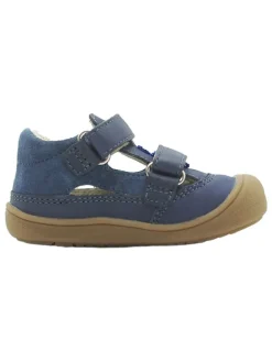 lamino Sandalen|Sandalen·Halbsandalen^Leder-Halbsandalen in Dunkelblau