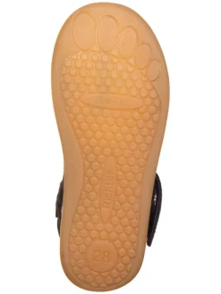 Leder-Halbsandalen in Dunkelblau><noscript><img width=