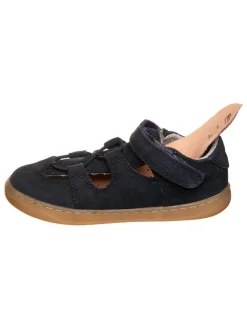 Leder-Halbsandalen in Dunkelblau><noscript><img width=