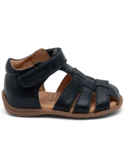 bisgaard Sandalen|Sandalen·Halbsandalen^Leder-Halbsandalen in Dunkelblau