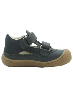 lamino Sandalen|Sandalen·Halbsandalen^Leder-Halbsandalen in Dunkelblau