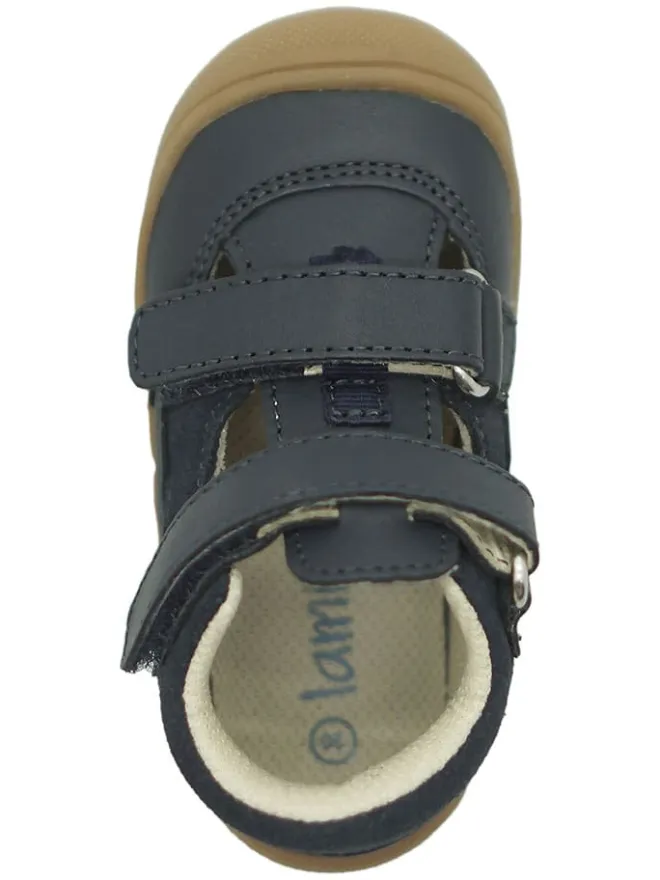 lamino Sandalen|Sandalen·Halbsandalen^Leder-Halbsandalen in Dunkelblau