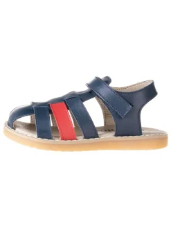 kmins Sandalen^Leder-Halbsandalen in Dunkelblau