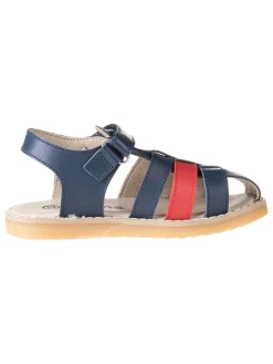 kmins Sandalen^Leder-Halbsandalen in Dunkelblau