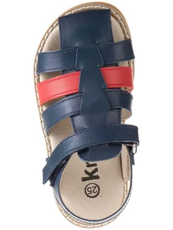kmins Sandalen^Leder-Halbsandalen in Dunkelblau