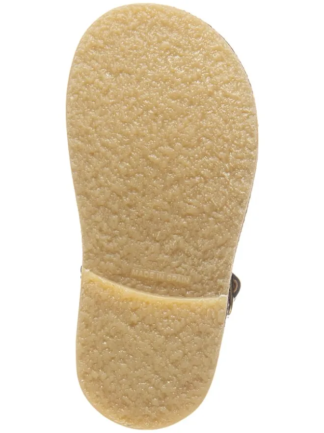 Leder-Halbsandalen in Dunkelblau>kmins Hot