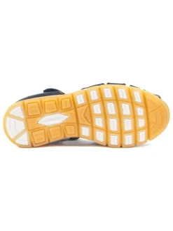 Leder-Halbsandalen in Dunkelblau><noscript><img width=