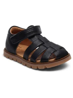 bisgaard Sandalen^Leder-Halbsandalen in Dunkelblau