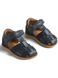 Wheat Sandalen^Leder-Halbsandalen in Dunkelblau
