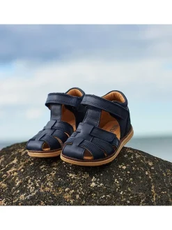 Wheat Sandalen^Leder-Halbsandalen in Dunkelblau