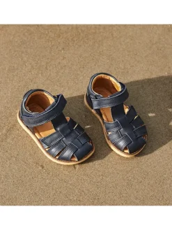 Wheat Sandalen^Leder-Halbsandalen in Dunkelblau