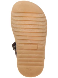 Leder-Halbsandalen in Dunkelblau><noscript><img width=