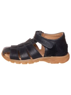 POM POM Sandalen·Halbsandalen^Leder-Halbsandalen in Dunkelblau
