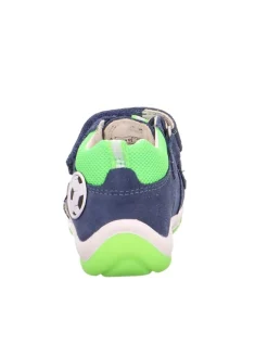 Leder-Halbsandalen in Dunkelblau/ Grün><noscript><img width=
