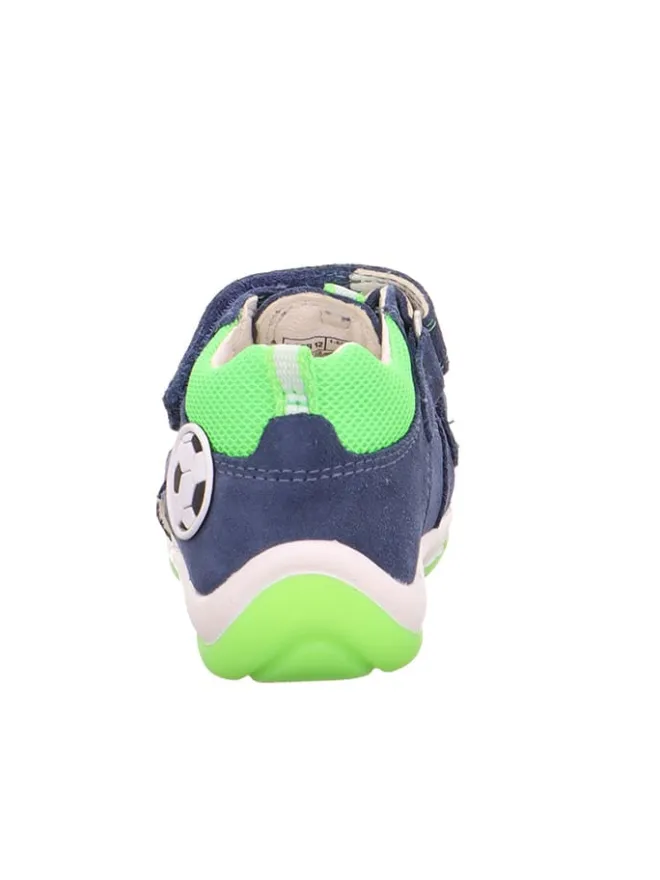 Leder-Halbsandalen in Dunkelblau/ Grün>superfit Best
