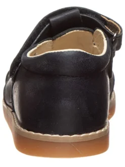 Leder-Halbsandalen in Dunkelblau><noscript><img width=