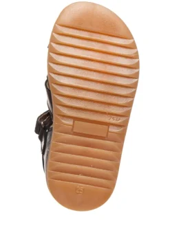 Leder-Halbsandalen in Dunkelblau><noscript><img width=