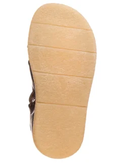 Leder-Halbsandalen in Dunkelblau><noscript><img width=