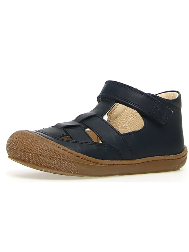 Naturino Sandalen^Leder-Halbsandalen in Dunkelblau