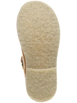 Leder-Halbsandalen in Gelb><noscript><img width=