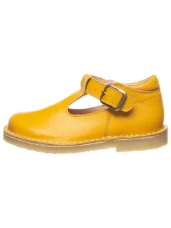 kmins Sandalen^Leder-Halbsandalen in Gelb