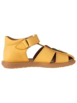 kmins Sandalen·Halbsandalen|Sandalen^Leder-Halbsandalen in Gelb