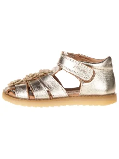 POM POM Sandalen|Sandalen·Halbsandalen^Leder-Halbsandalen in Gold