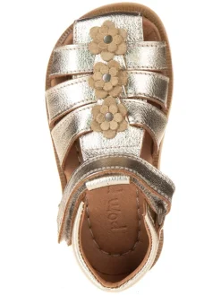 POM POM Sandalen|Sandalen·Halbsandalen^Leder-Halbsandalen in Gold