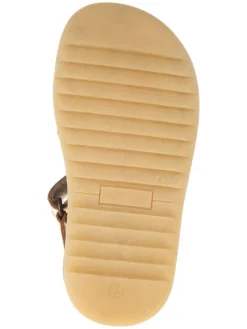 POM POM Sandalen|Sandalen·Halbsandalen^Leder-Halbsandalen in Gold