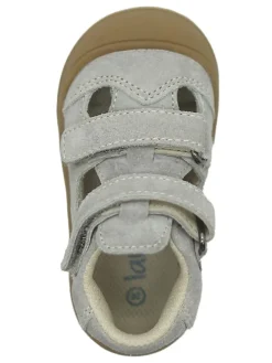 Leder-Halbsandalen in Grau><noscript><img width=