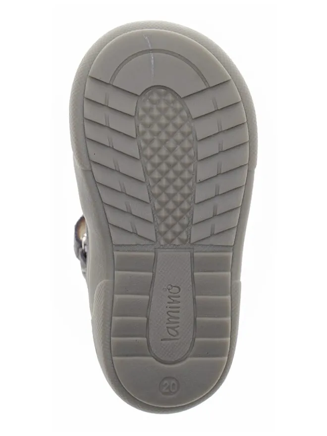 Leder-Halbsandalen in Grau>lamino New