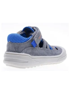 Leder-Halbsandalen in Grau><noscript><img width=
