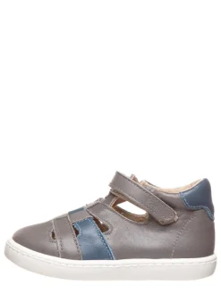kmins Sandalen^Leder-Halbsandalen in Grau