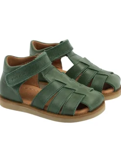 Leder-Halbsandalen in Grün>POM POM Best