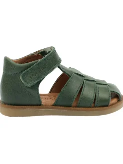 Leder-Halbsandalen in Grün>POM POM Best