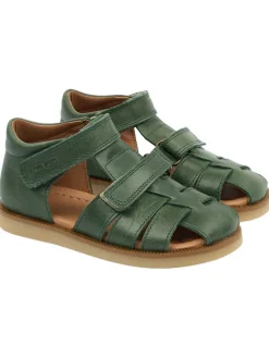 Leder-Halbsandalen in Grün>POM POM Hot