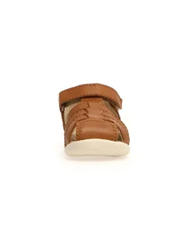 Naturino Sandalen|Sandalen·Halbsandalen^Leder-Halbsandalen in Hellbraun