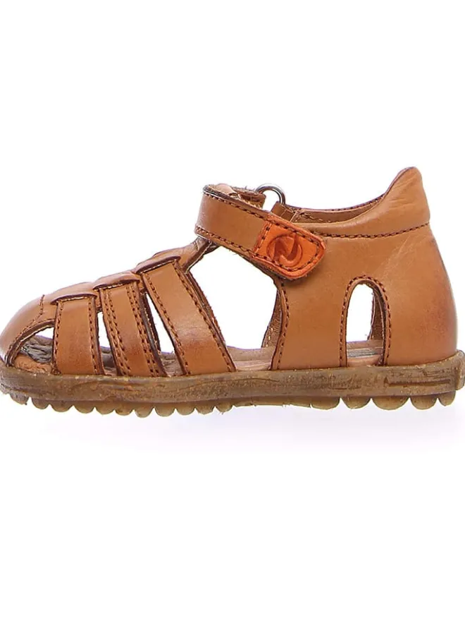 Naturino Sandalen·Halbsandalen^Leder-Halbsandalen in Hellbraun
