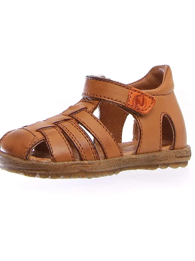 Naturino Sandalen·Halbsandalen^Leder-Halbsandalen in Hellbraun