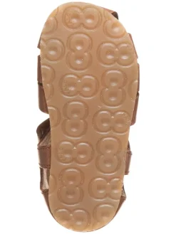 Leder-Halbsandalen in Hellbraun><noscript><img width=