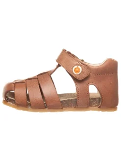 Naturino Sandalen^Leder-Halbsandalen in Hellbraun