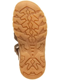 Leder-Halbsandalen in Hellbraun><noscript><img width=