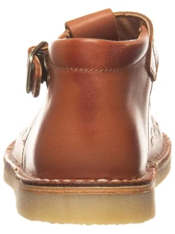 Leder-Halbsandalen in Hellbraun><noscript><img width=