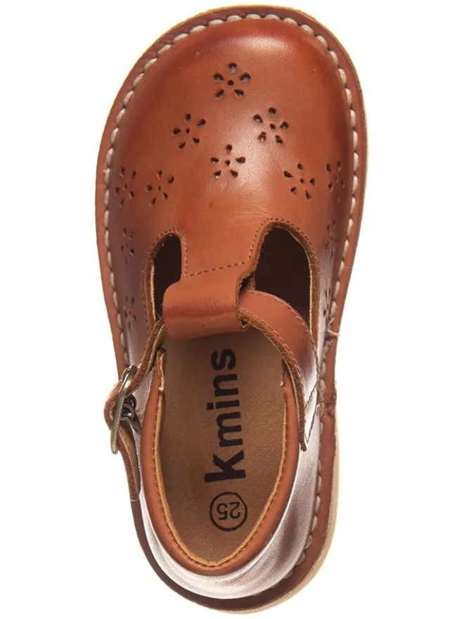 Leder-Halbsandalen in Hellbraun>kmins Hot