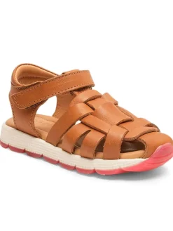 bisgaard Sandalen|Sandalen·Halbsandalen^Leder-Halbsandalen in Hellbraun