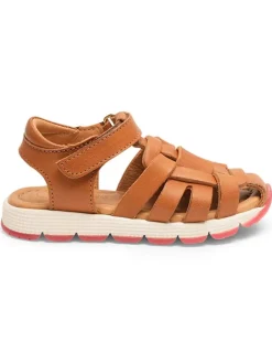 bisgaard Sandalen|Sandalen·Halbsandalen^Leder-Halbsandalen in Hellbraun