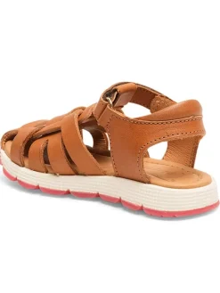 bisgaard Sandalen|Sandalen·Halbsandalen^Leder-Halbsandalen in Hellbraun